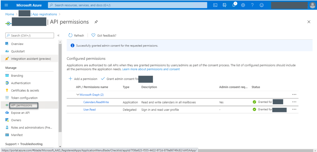 Granting Read and Write API permission in Microsoft Azure | Sutaantra