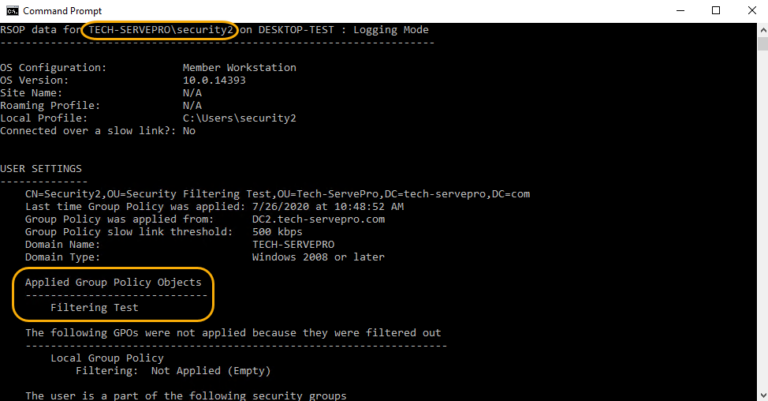 Apply Group Policy using Security Filtering 11