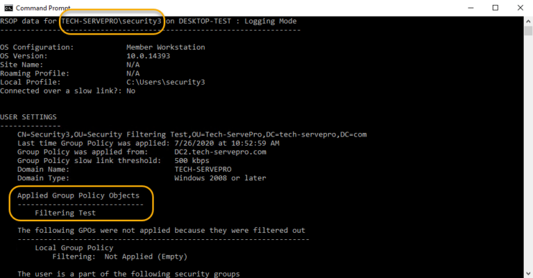 Apply Group Policy using Security Filtering 12
