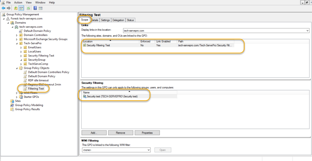 Apply Group Policy using Security Filtering 9